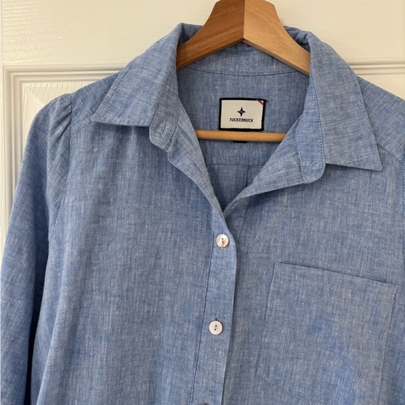 Tuckernuck Sky Blue Shirt Dress - Picture 9 of 10